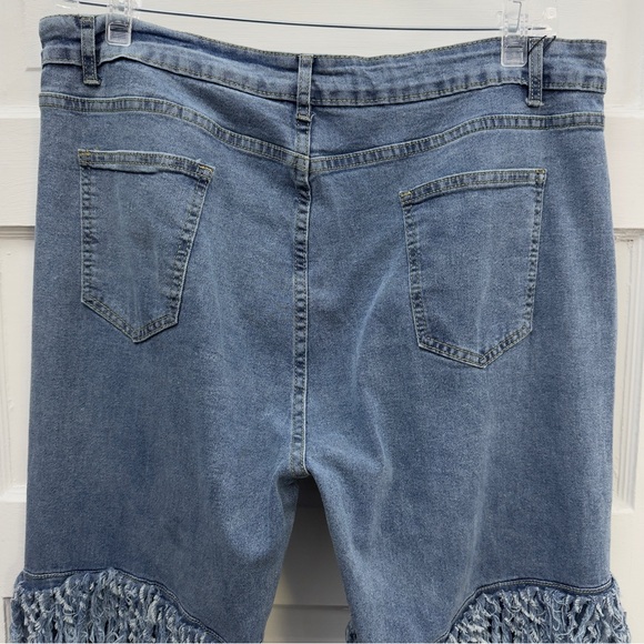 Cuyulitcik Fringe Statement Jeans Women’s 4XL - Picture 6 of 11